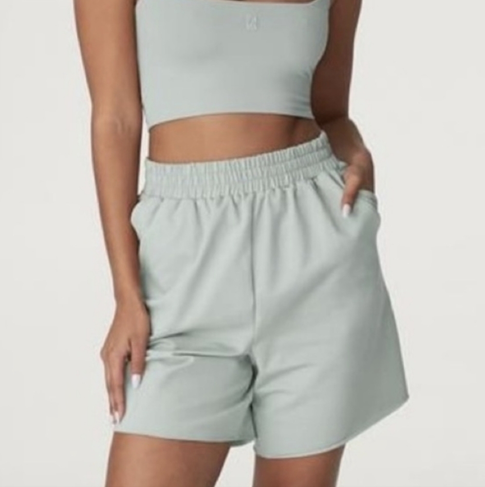Women's Light Green Shorts